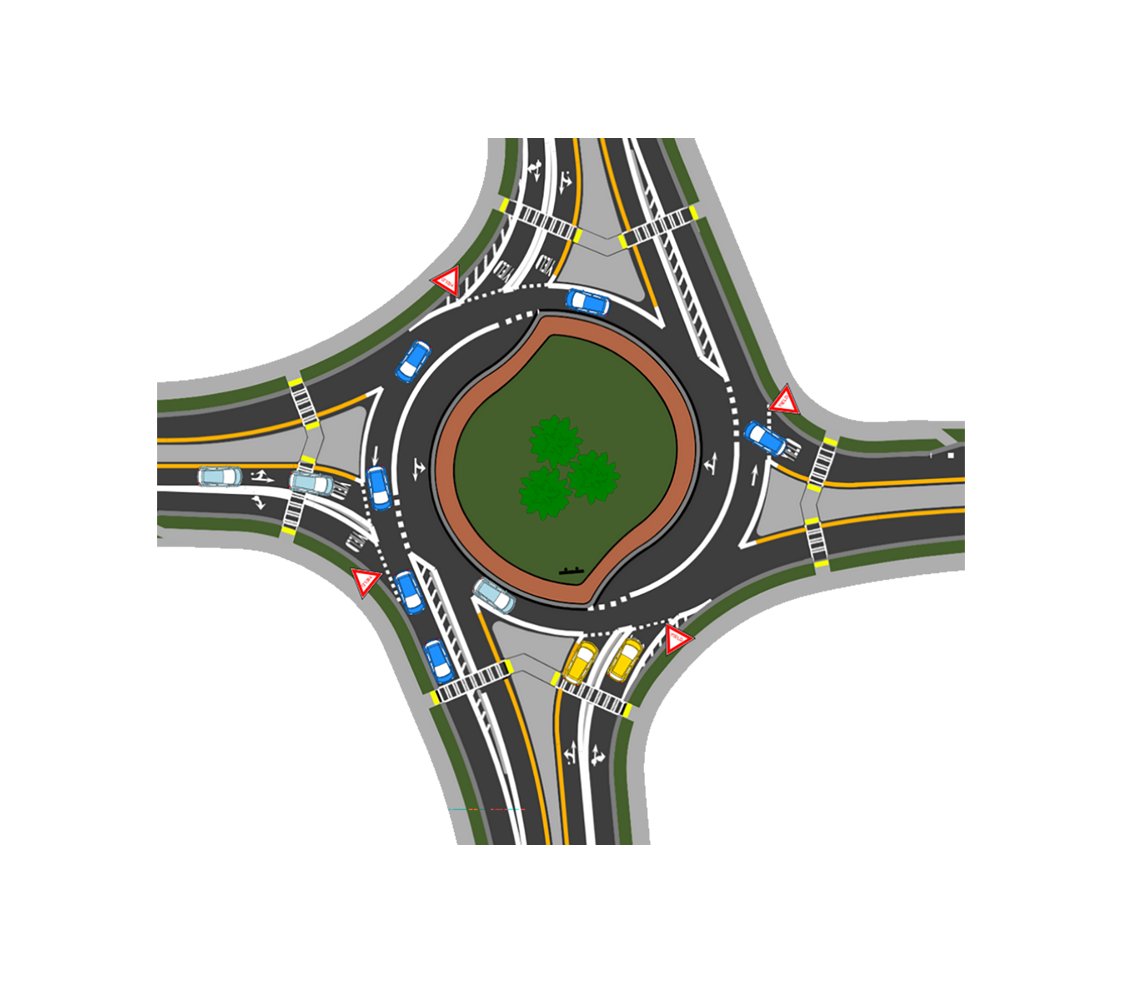 How to Navigate a Mutli-lane Roundabout