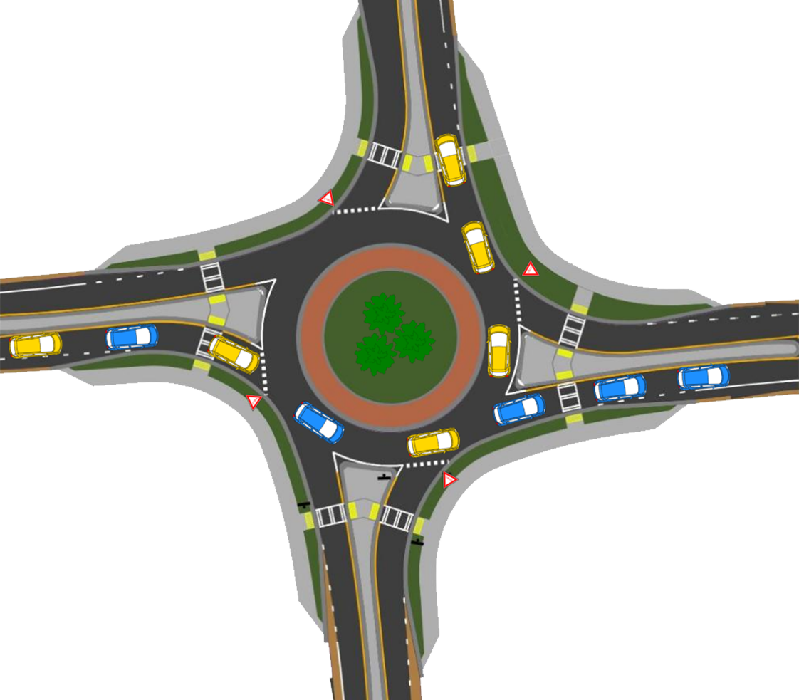 How to Navigate a Single-lane Roundabout