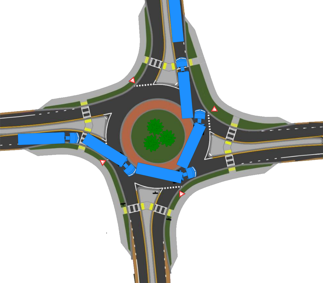 How to Navigate a Roundabout - Tractor Trailer